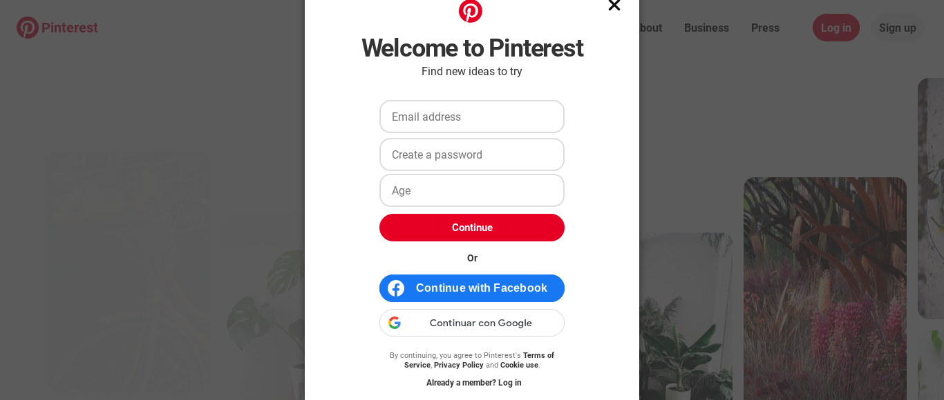 Pinterest Registration Wall