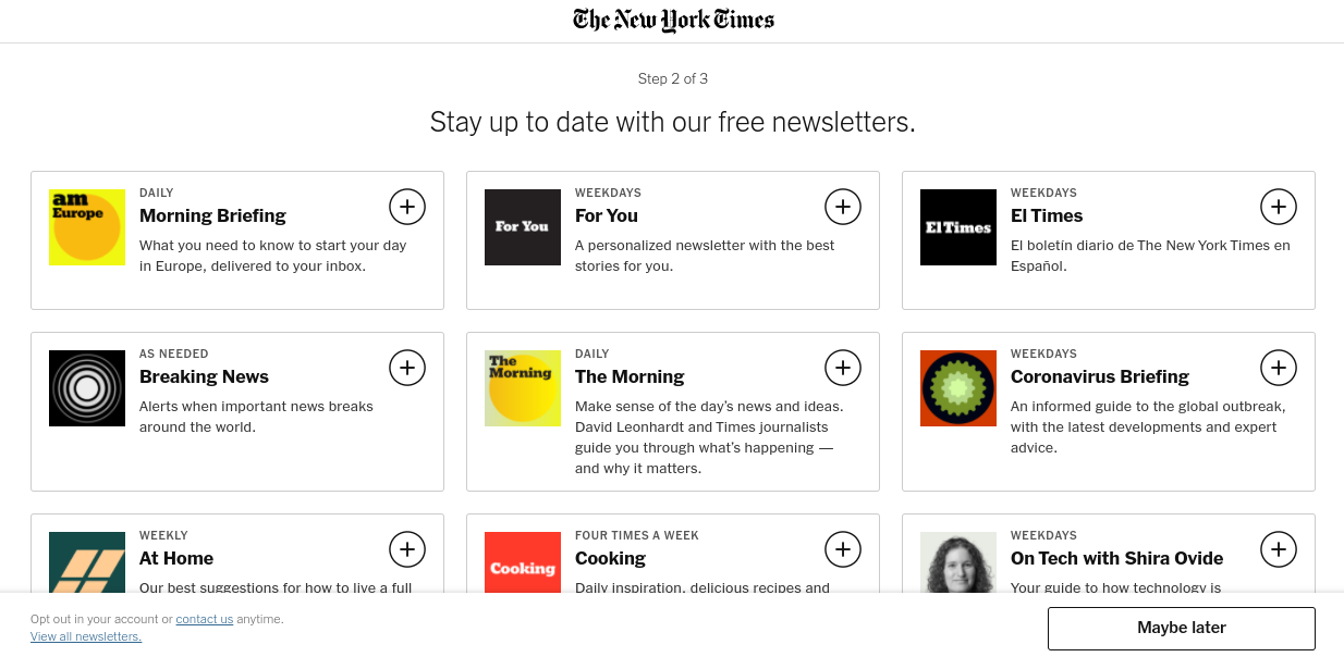 The New York Times Registration Wall