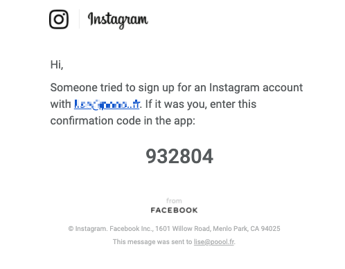 Instagram Registration Wall