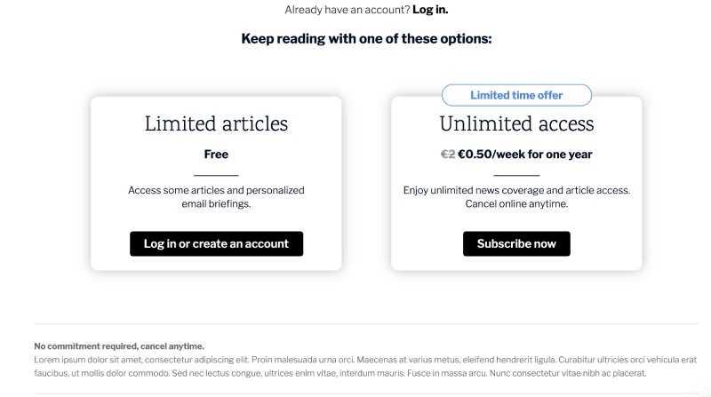 4 Successful Paywall Design Examples by Poool Clients