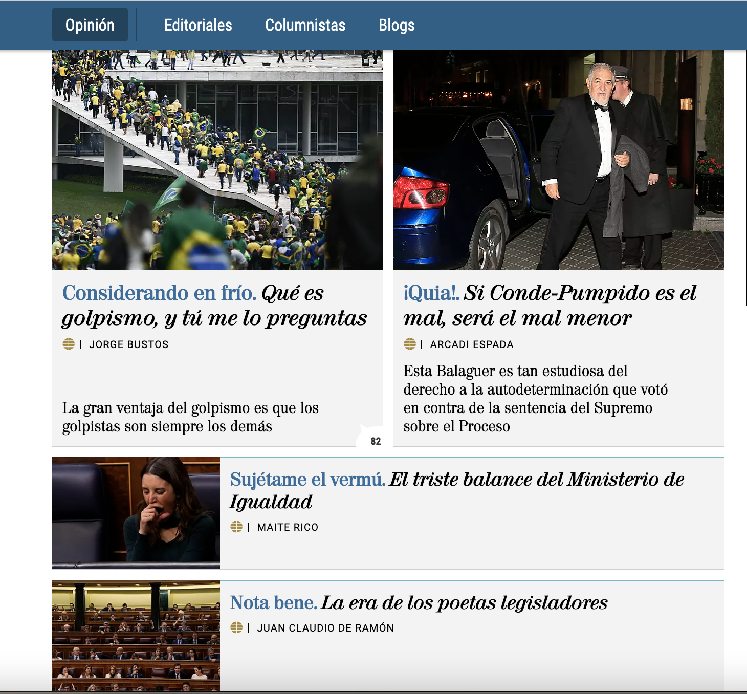 El Mundo paywall example