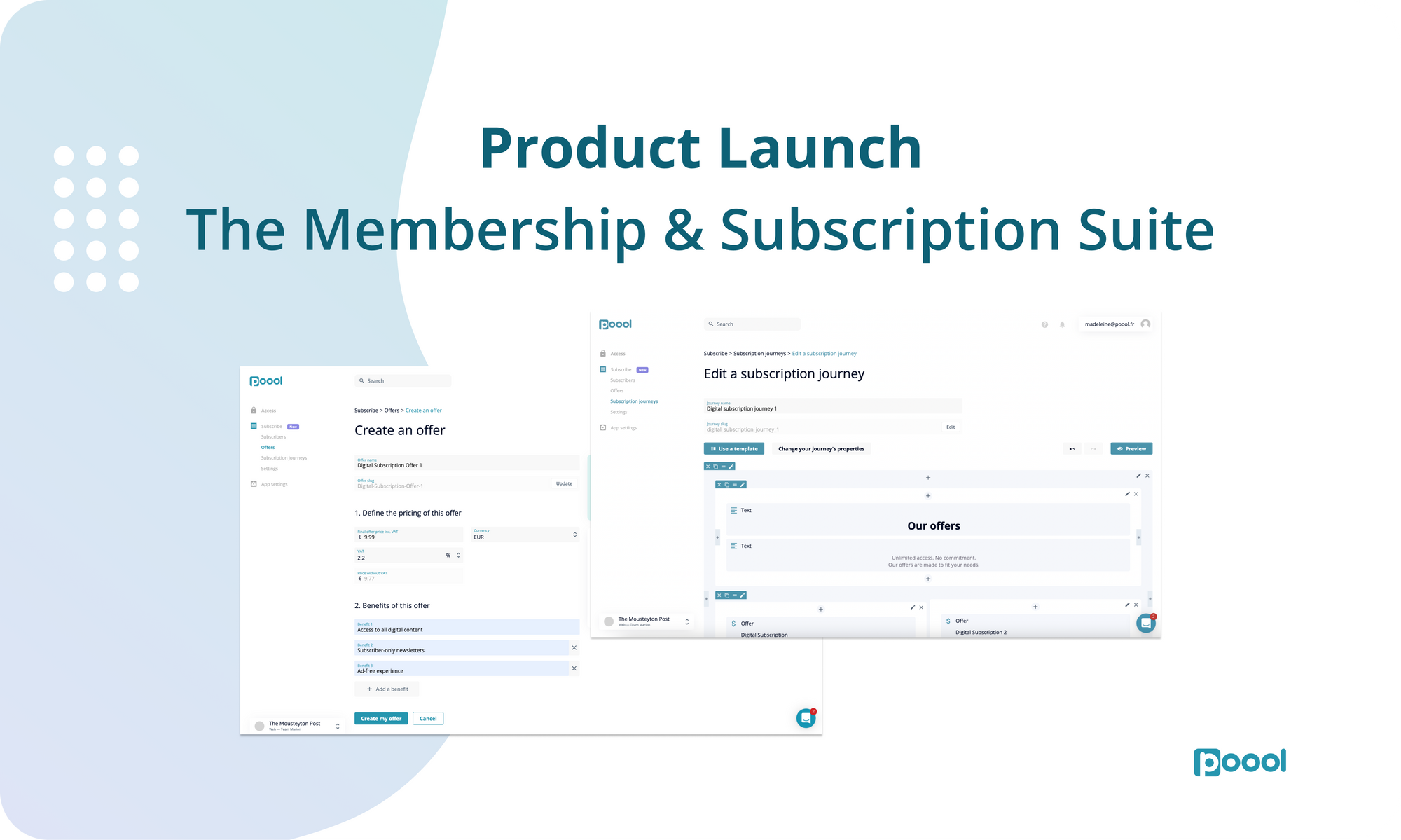 Product launch: The Membership & Subscription Suite