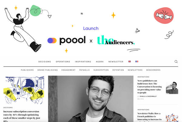Poool launches “The Audiencers”, a new B2B media for digital publishing and brand publishing professionals